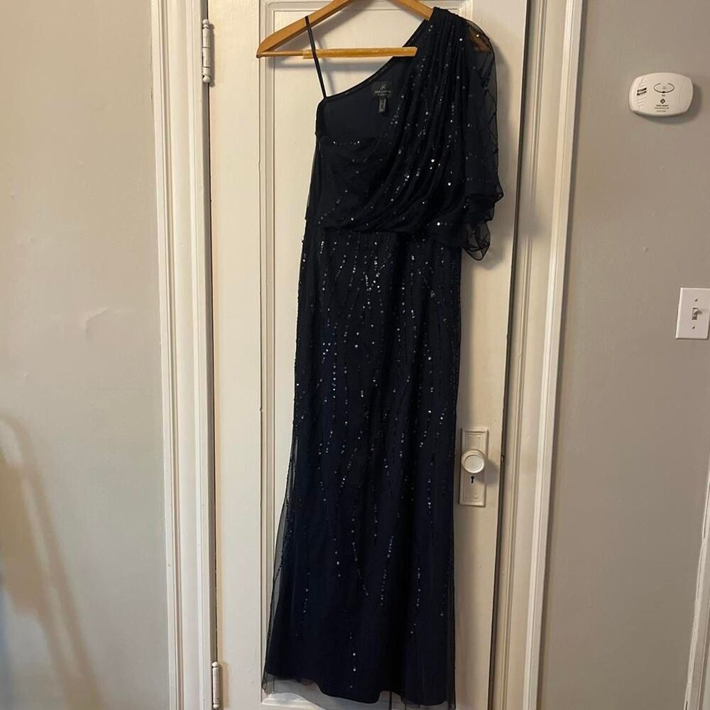 Adrianna-papell Women's Navy and Black Dress